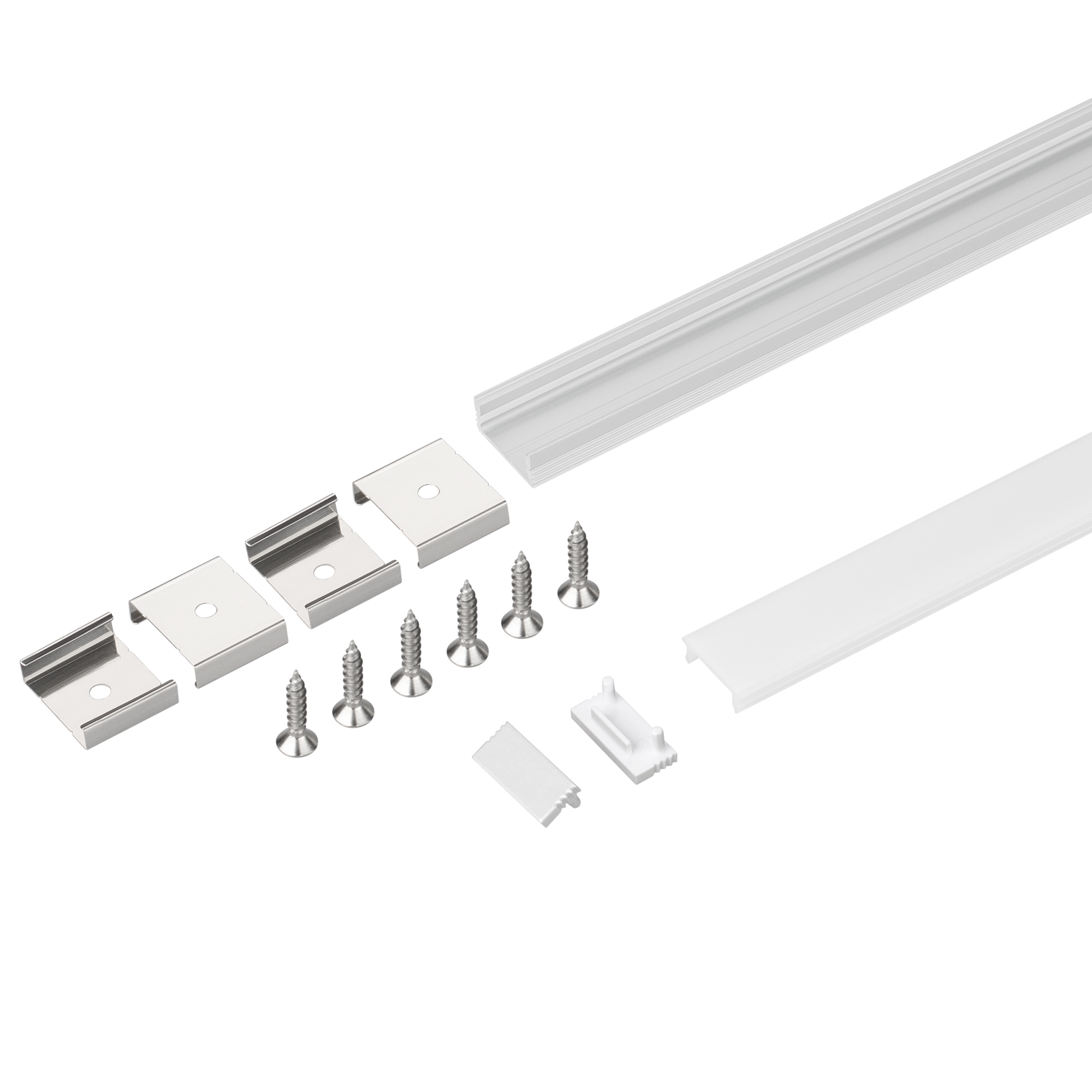 Профиль с экраном SL-SLIM-H7-2000 ANOD+OPAL