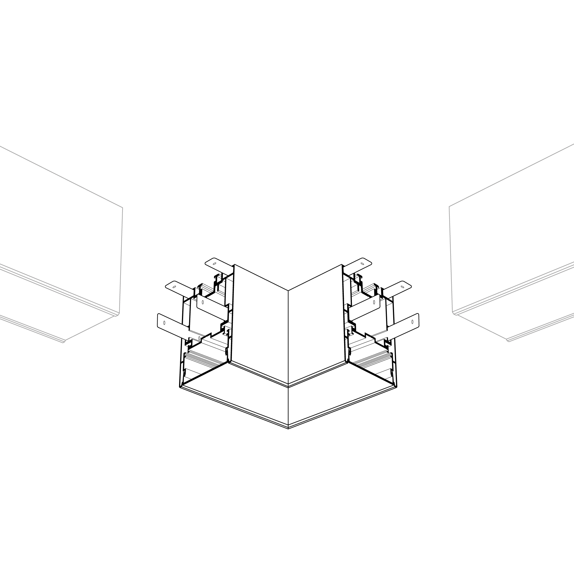 Угол S2-LINE-5470-L90 прямой