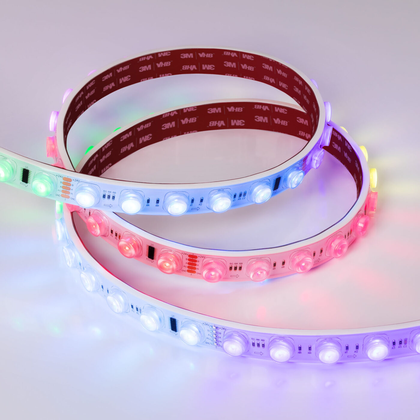 Лента герметичная DMX-FLT-PS-S36-23mm 24V RGB-PX6