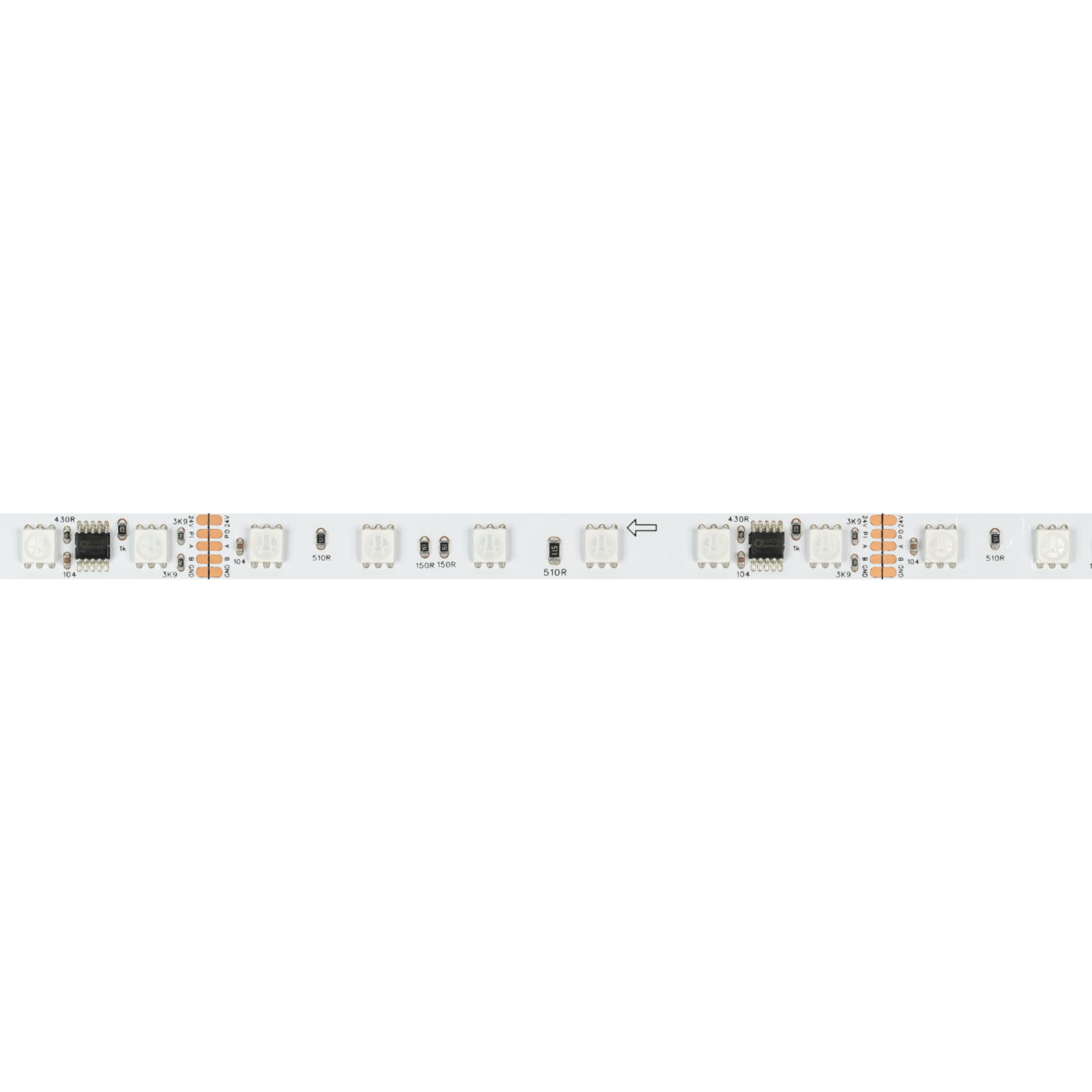 Лента DMX-B60-10mm 24V RGB-PX6