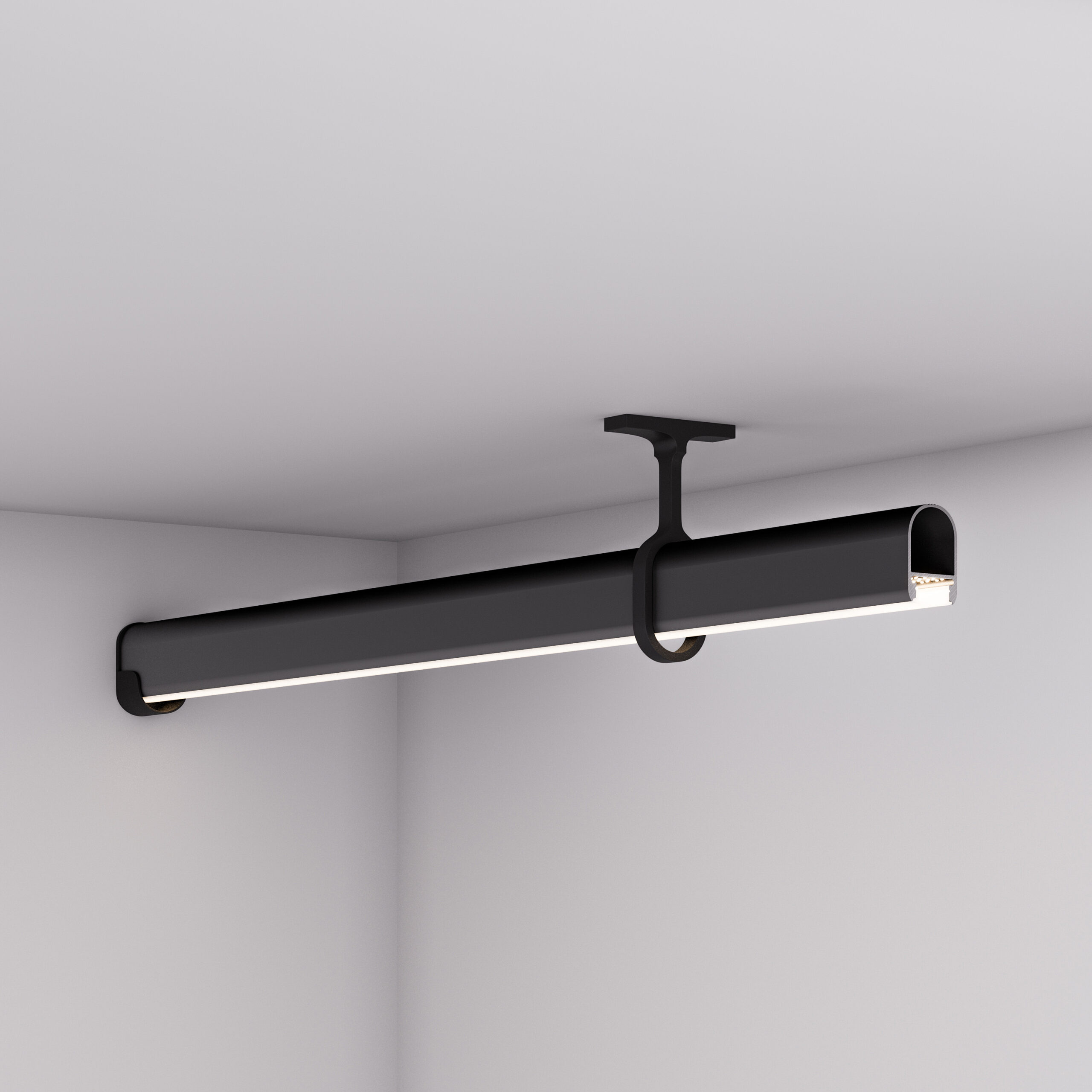 Профиль WARDROBE-1930-2000 ANOD BLACK