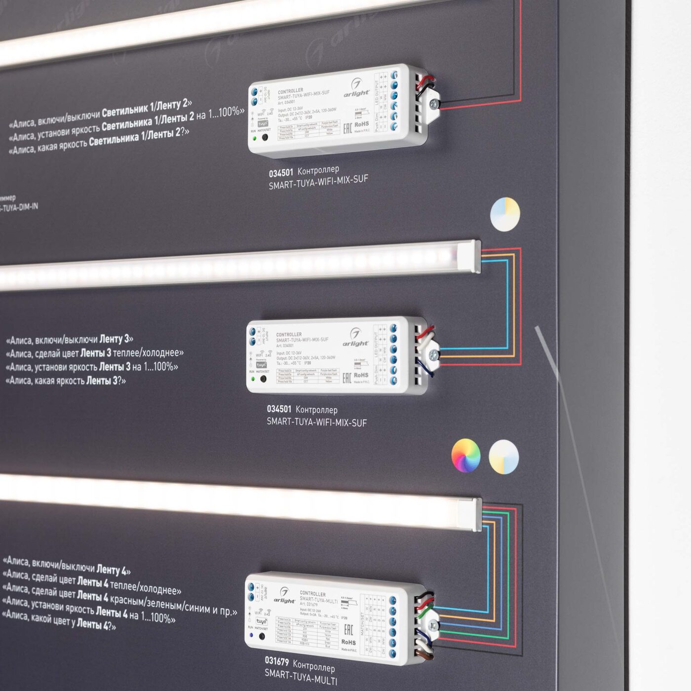 Стенд Системы Управления TUYA 1760x600mm