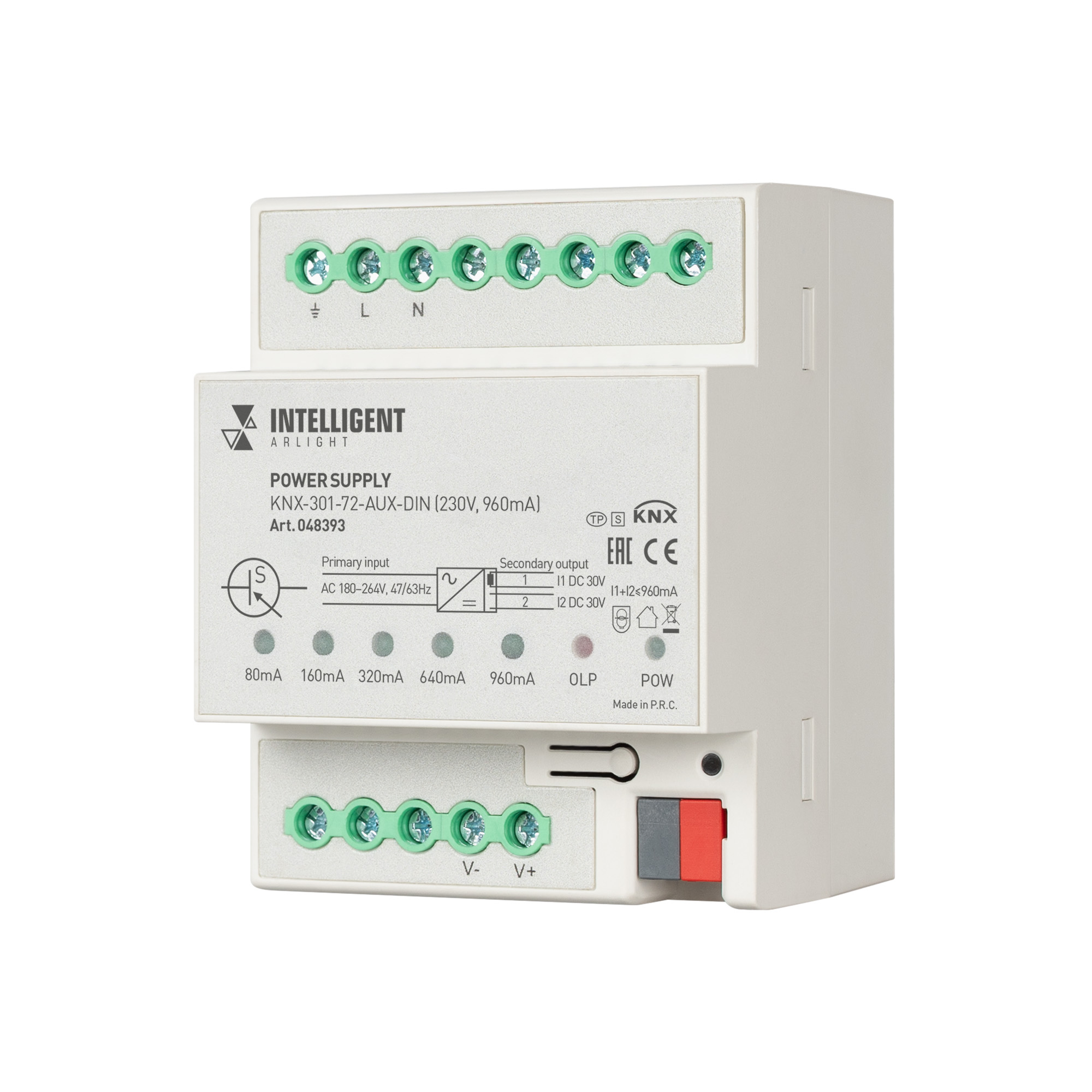 INTELLIGENT ARLIGHT Блок питания шины KNX-301-72-AUX-DIN
