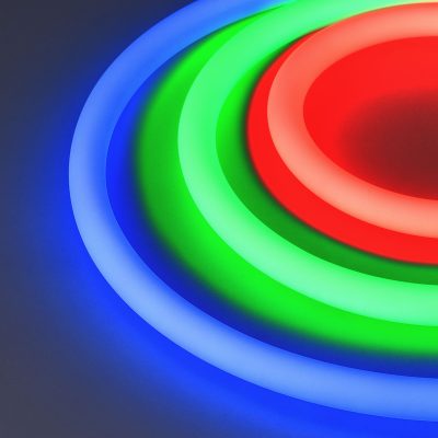 Лента герметичная MOONLIGHT-TOP-G280-D18mm 24V RGB 360deg