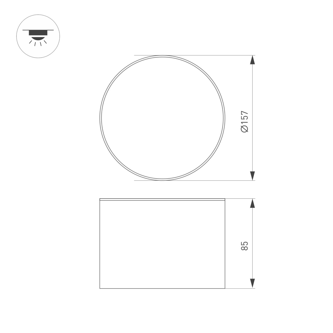 Светильник SP-CYLINDO-R160-18W Day4000