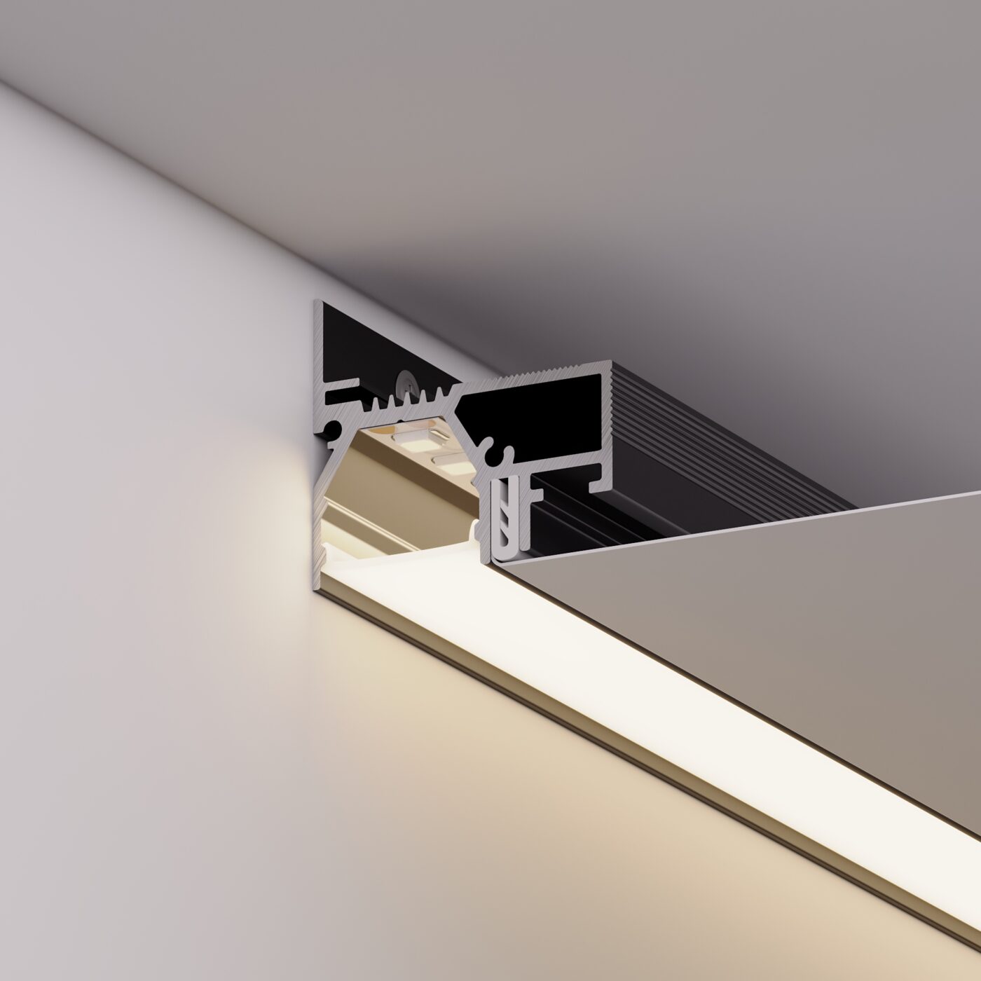 Профиль STRETCH-20-WALL-D-SIDE-2000 BLACK