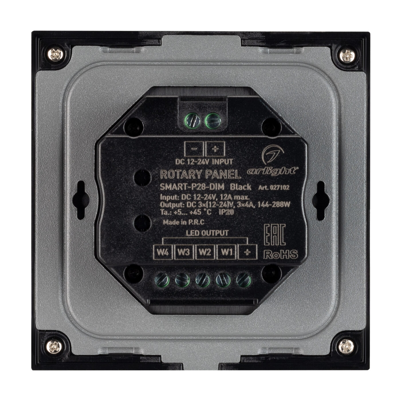 Панель Rotary SMART-P28-DIM Black