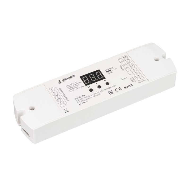 INTELLIGENT ARLIGHT Декодер SMART-DMX512-204-62-RGBW-RDM-SUF