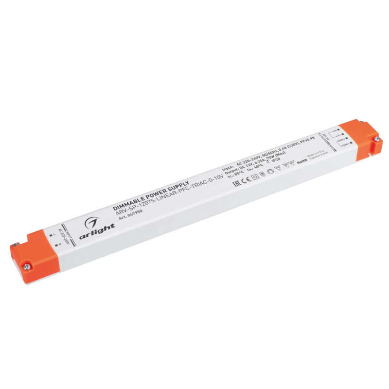 Блок питания ARV-SP-12075-LINEAR-PFC-TRIAC-0-10V