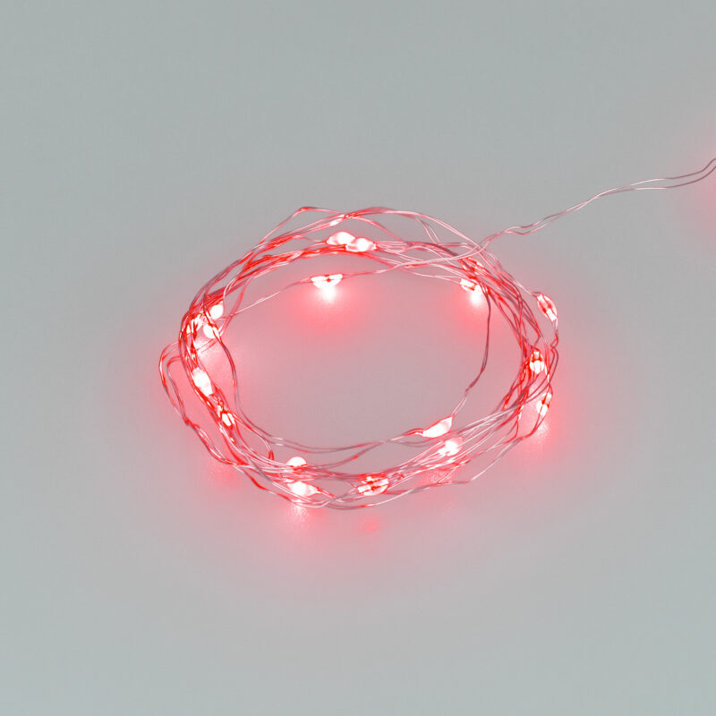 Светодиодная гирлянда ARD-DEW-HOME-2000-CLEAR-20LED-STD Red