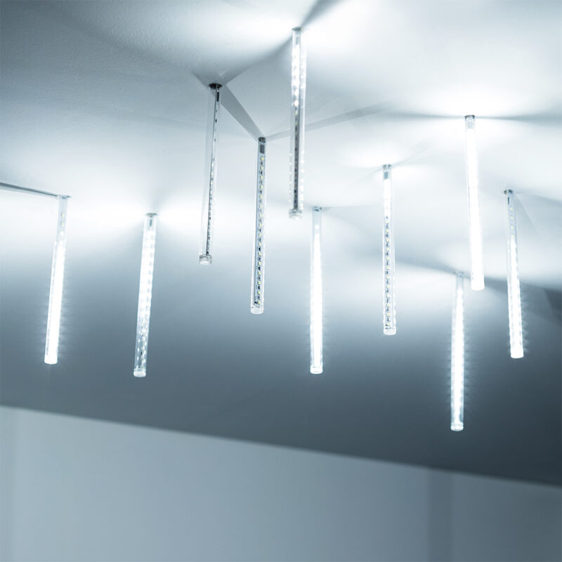 Светодиодная гирлянда ARD-ICEFALL-CLASSIC-D12-200-10PCS-CLEAR-32LED-LIVE WHITE