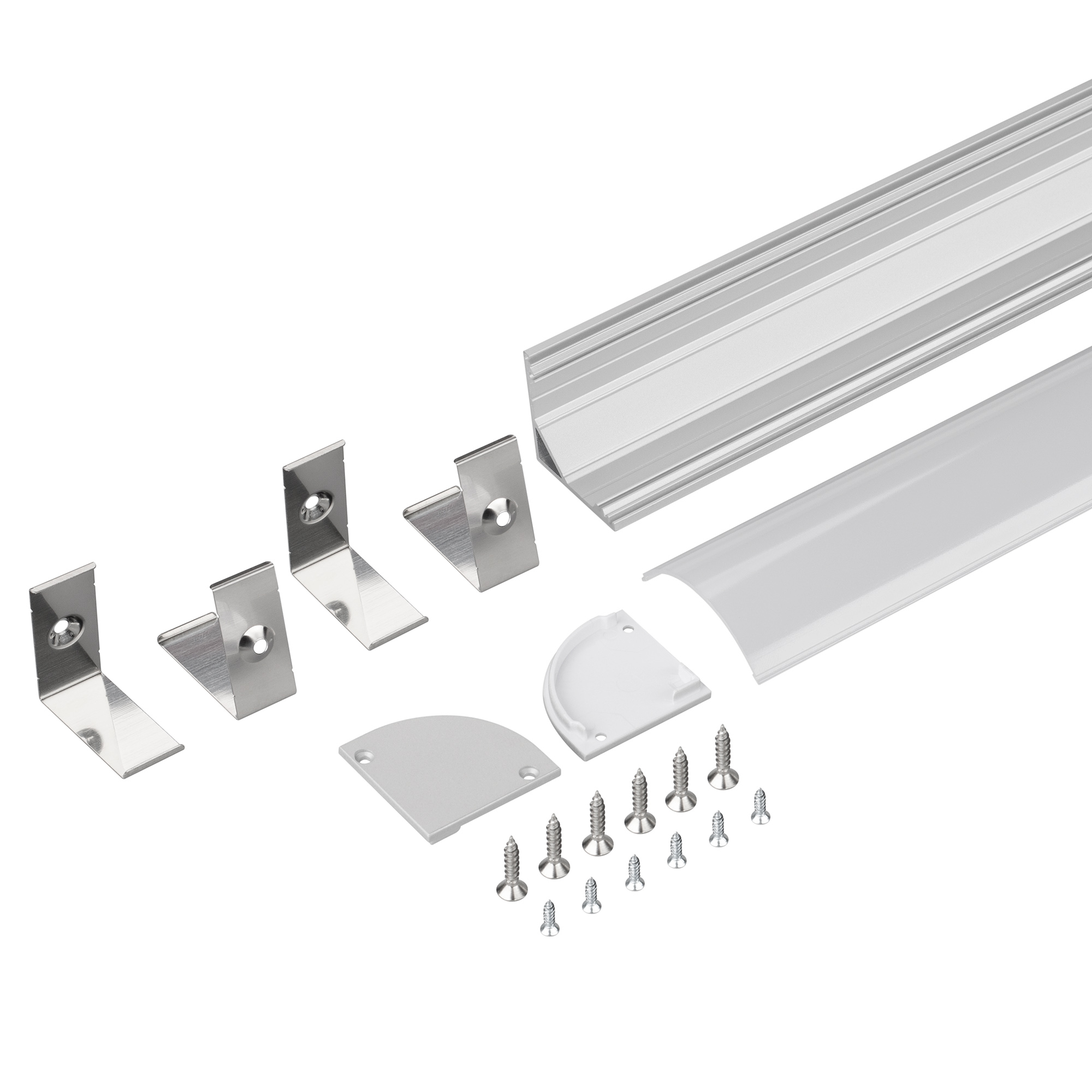 Профиль с экраном SL-KANT-H30-2000 ANOD+OPAL