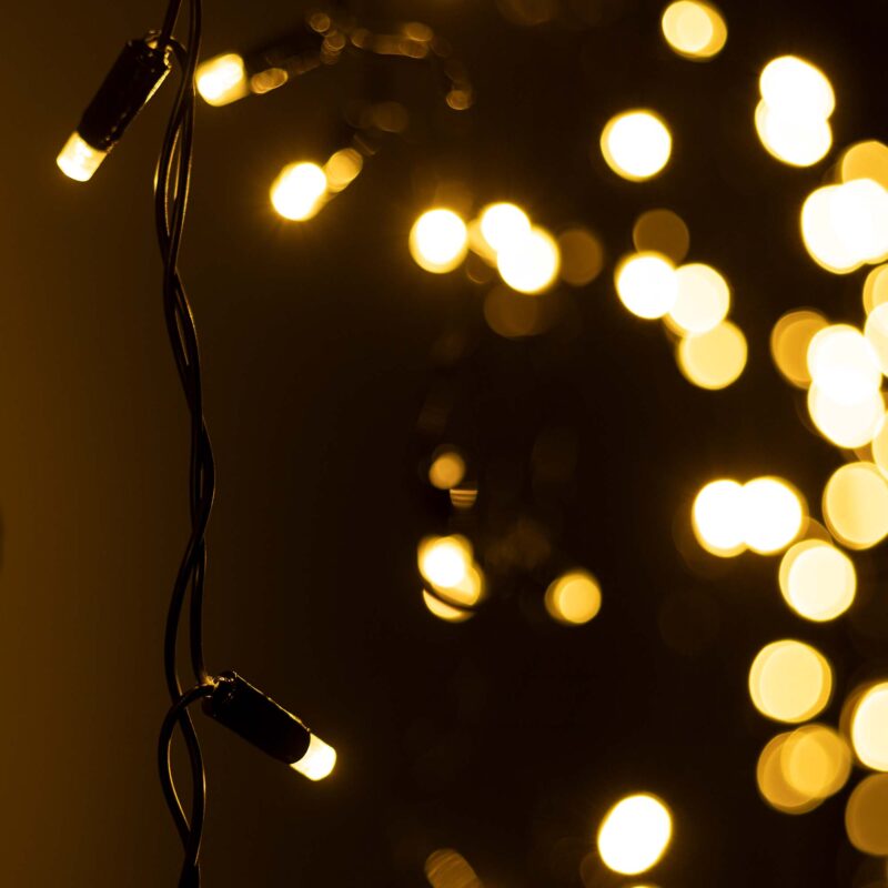 Светодиодная гирлянда ARD-EDGE-CLASSIC-2400x600-BLACK-88LED-FLASH Warm/Warm