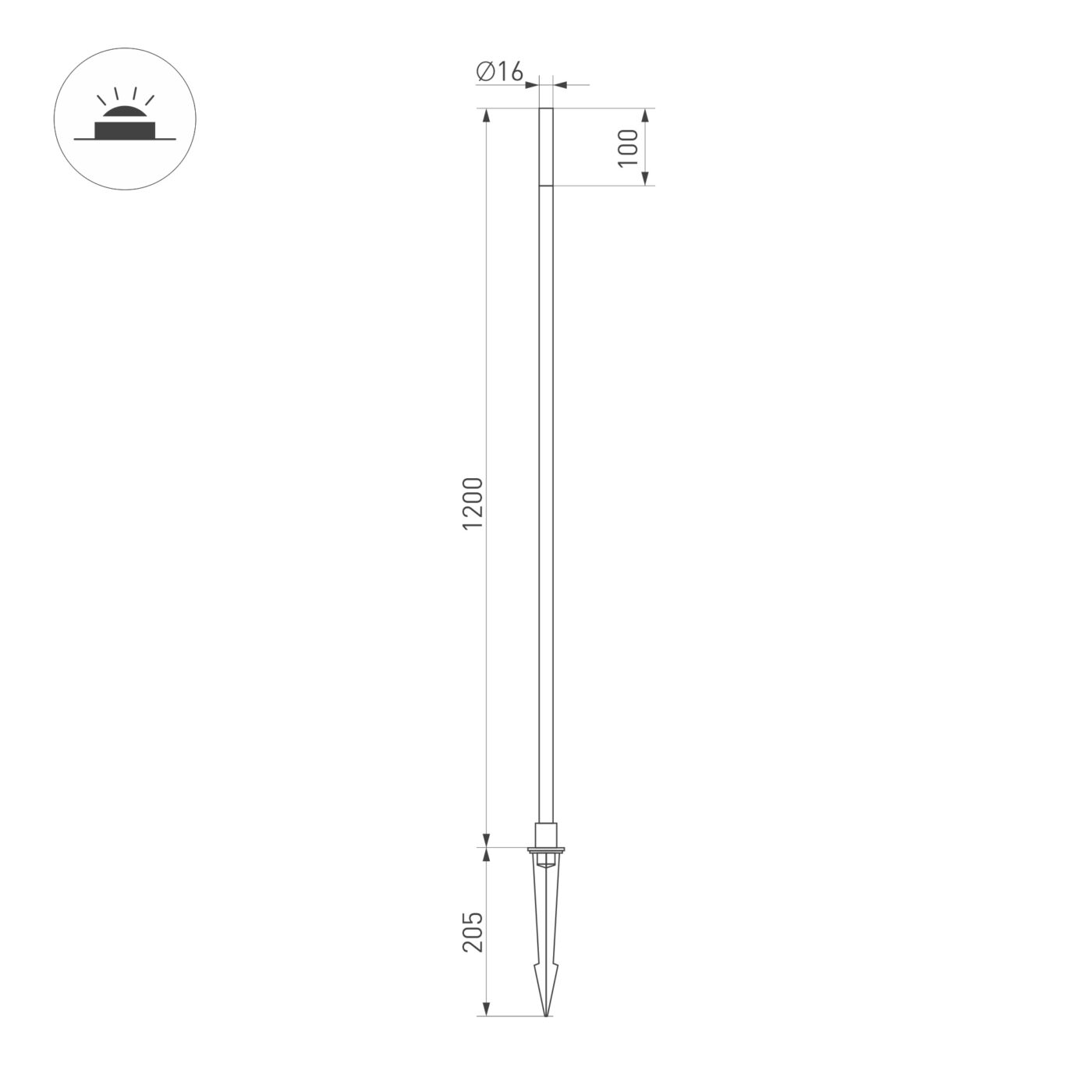 Светильник KT-CANNA-L1200-1W Warm3000