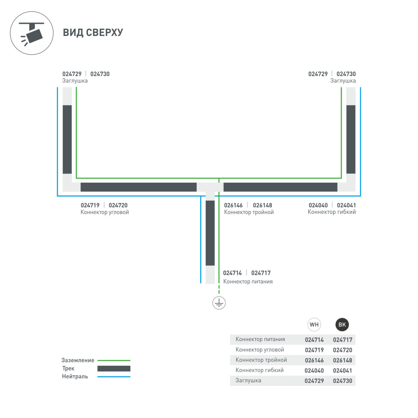 Заглушка LGD-4TR-CAP-WH