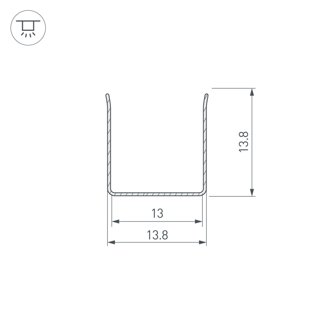Профиль гибкий ARL-MOONLIGHT-1213-2x500