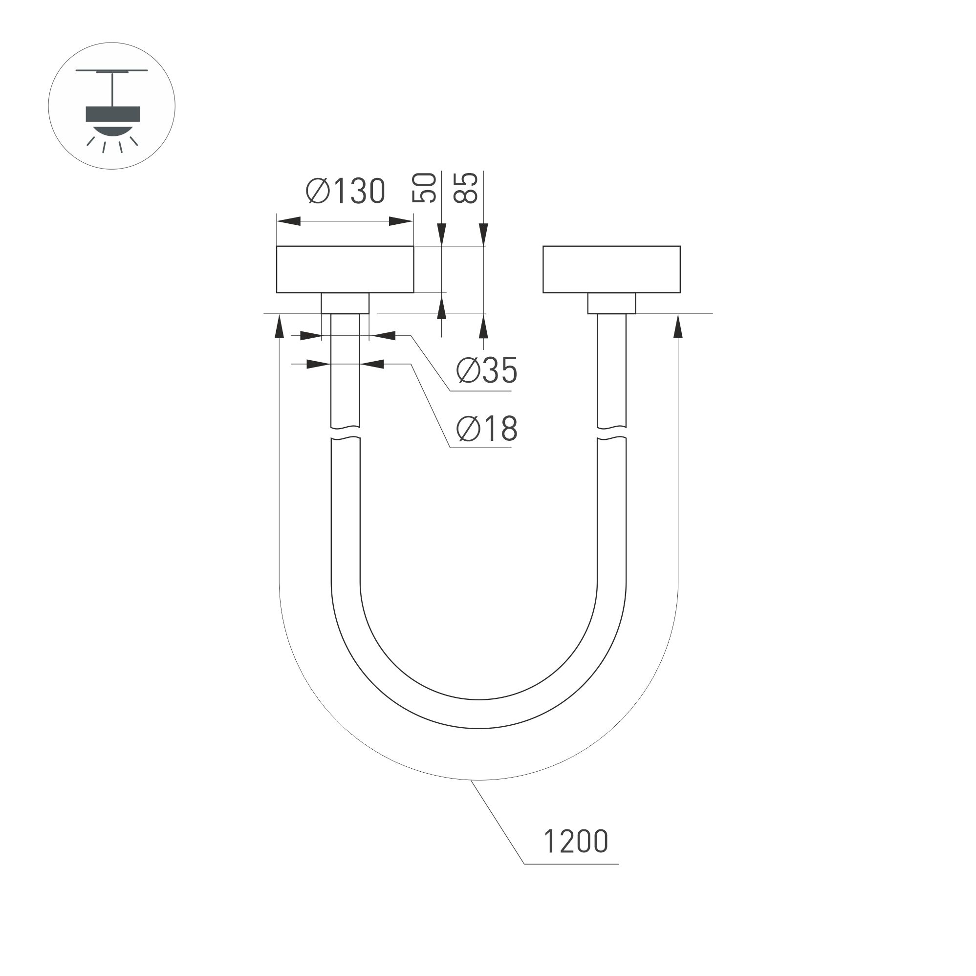 Светильник SP-TROPIC-SURFACE-R18-L1200-18W Day4000