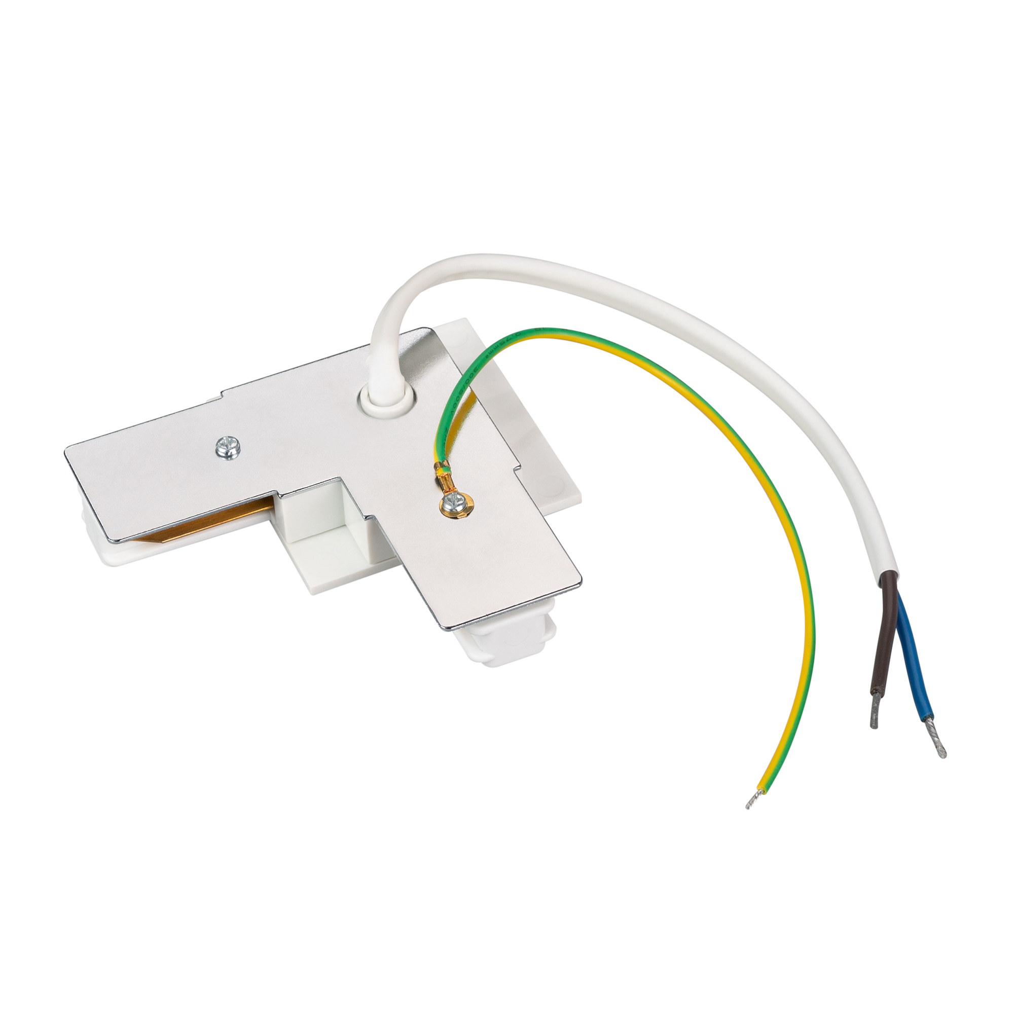 Коннектор угловой с питанием LGD-2TR-CON-L-F-POWER-WH