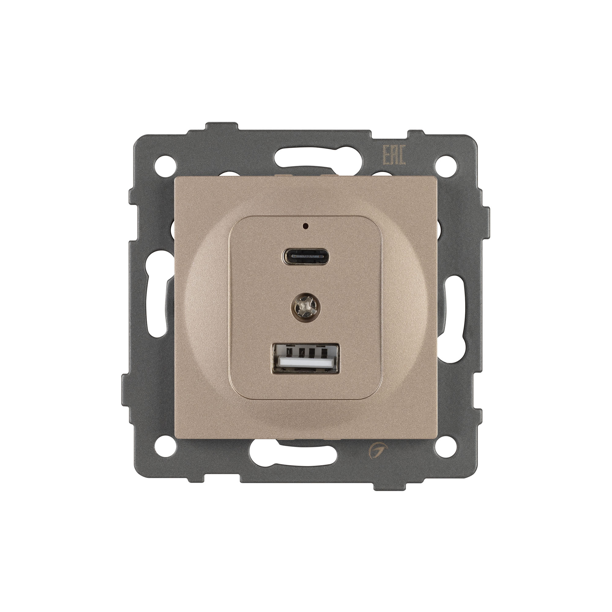 Механизм USB розетки SCT-MUAC-PL-GD-V