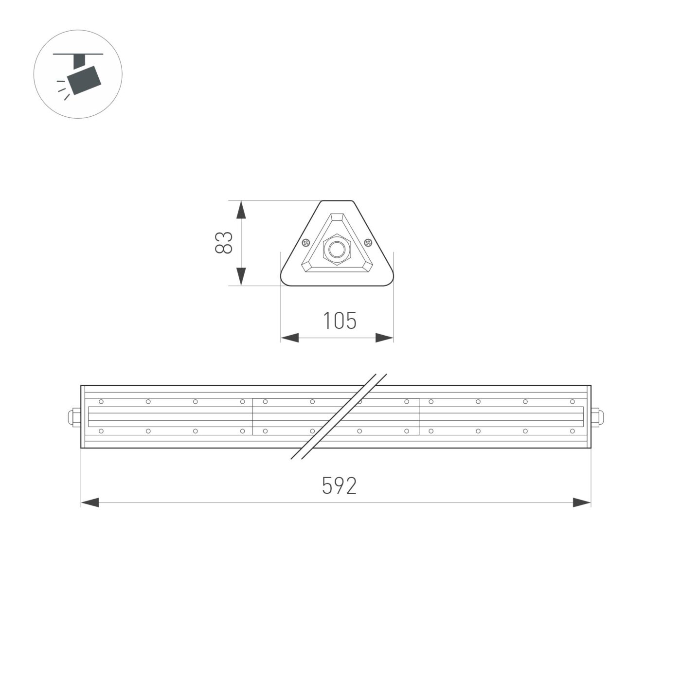 Светильник SP-LAGERN-L630-100W Day5000