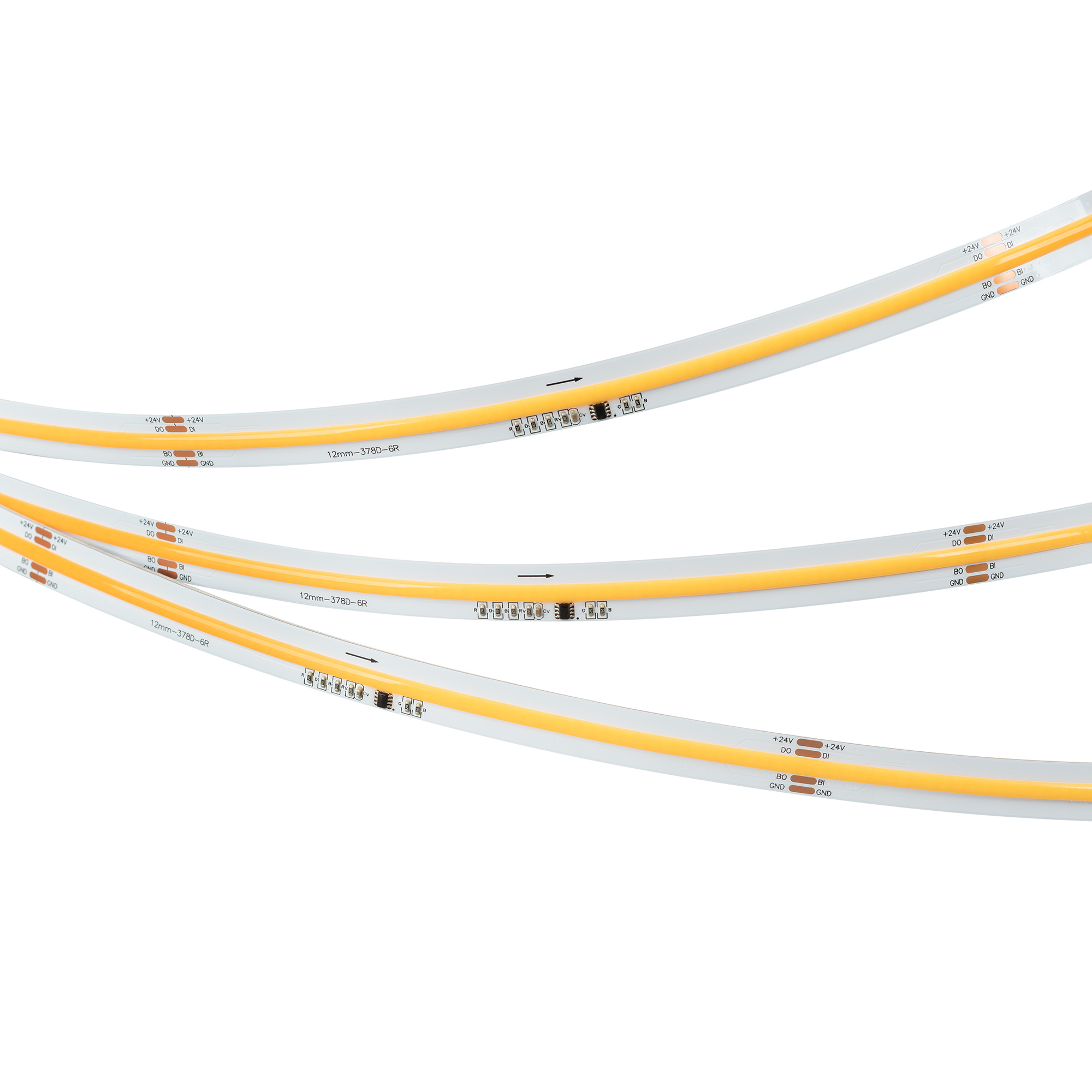Лента SPI-COB-X378-12mm 24V Day4000-PX63-BPT