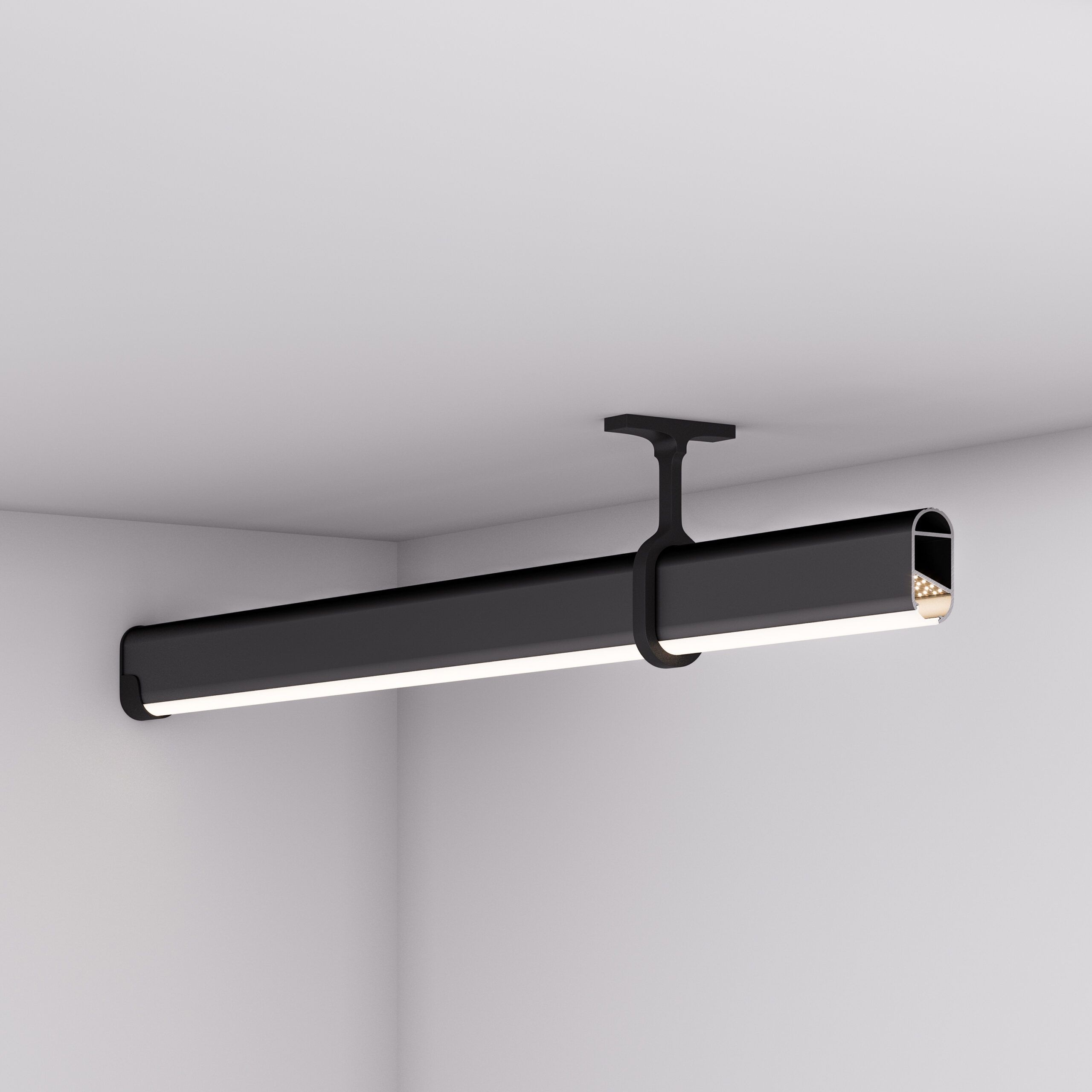 Профиль WARDROBE-1530-2000 ANOD BLACK