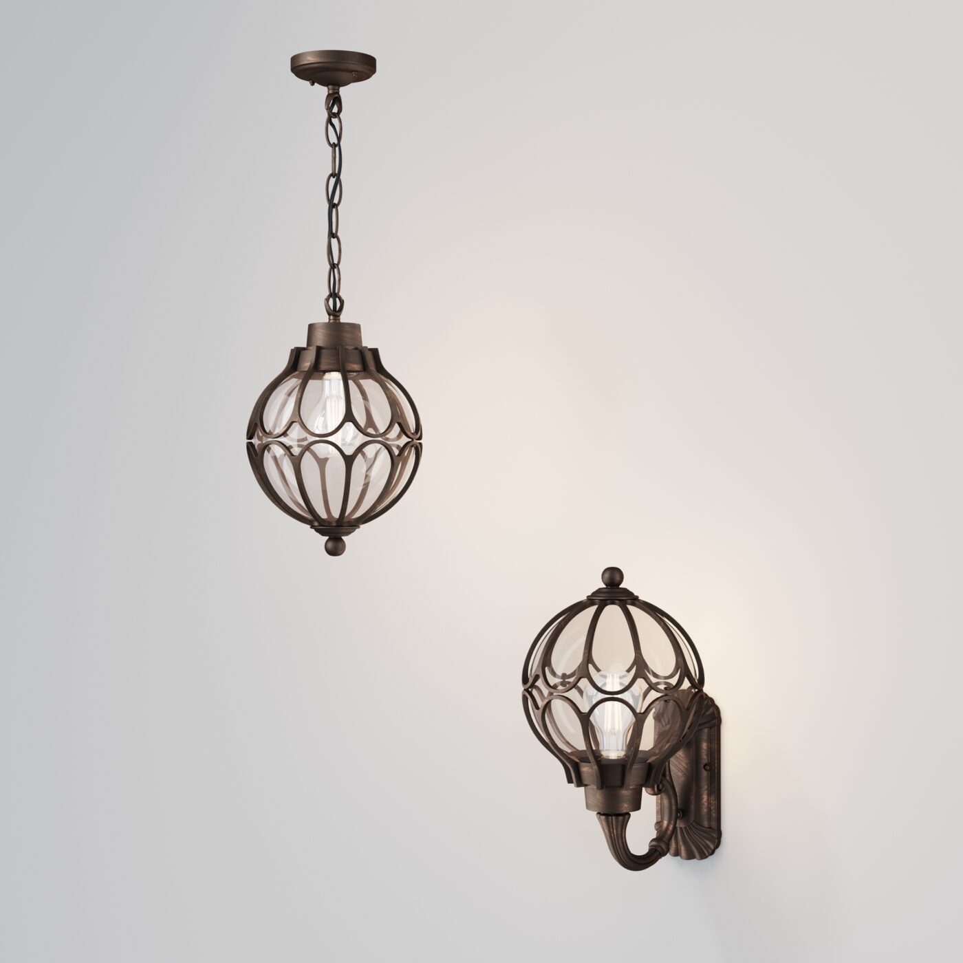 Уличный настенный светильник Outdoor O024WL-01G