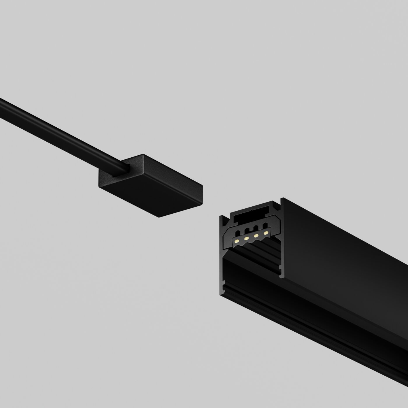 Комплектующие для уличной трековой системы с токоведущими элементами Outdoor O-TR002-HSP