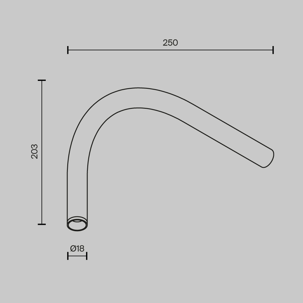 Светильник Technical C104WL-3W3-6K-B