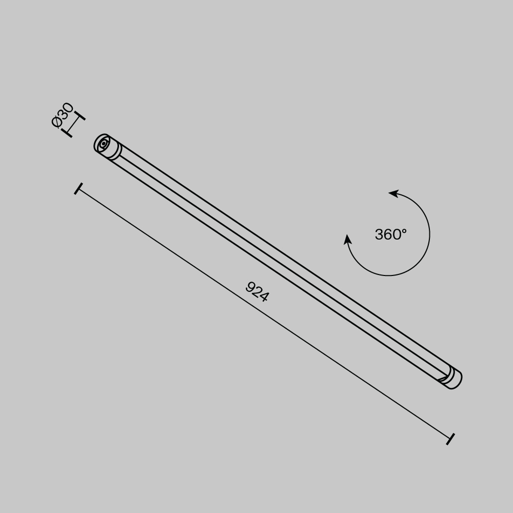 Светильник Technical C147CL-L900-24W3K-B