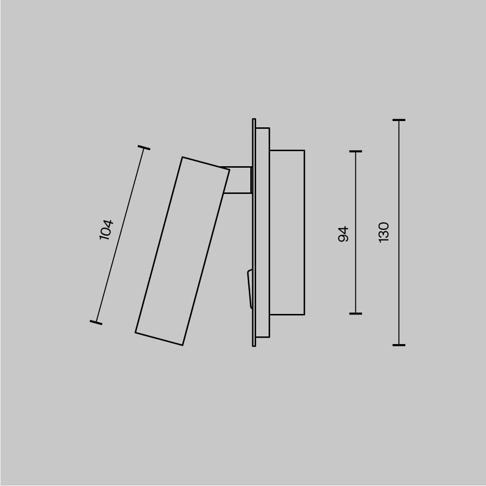 Настенный светильник (бра) Technical C175-WL-01-6W-B