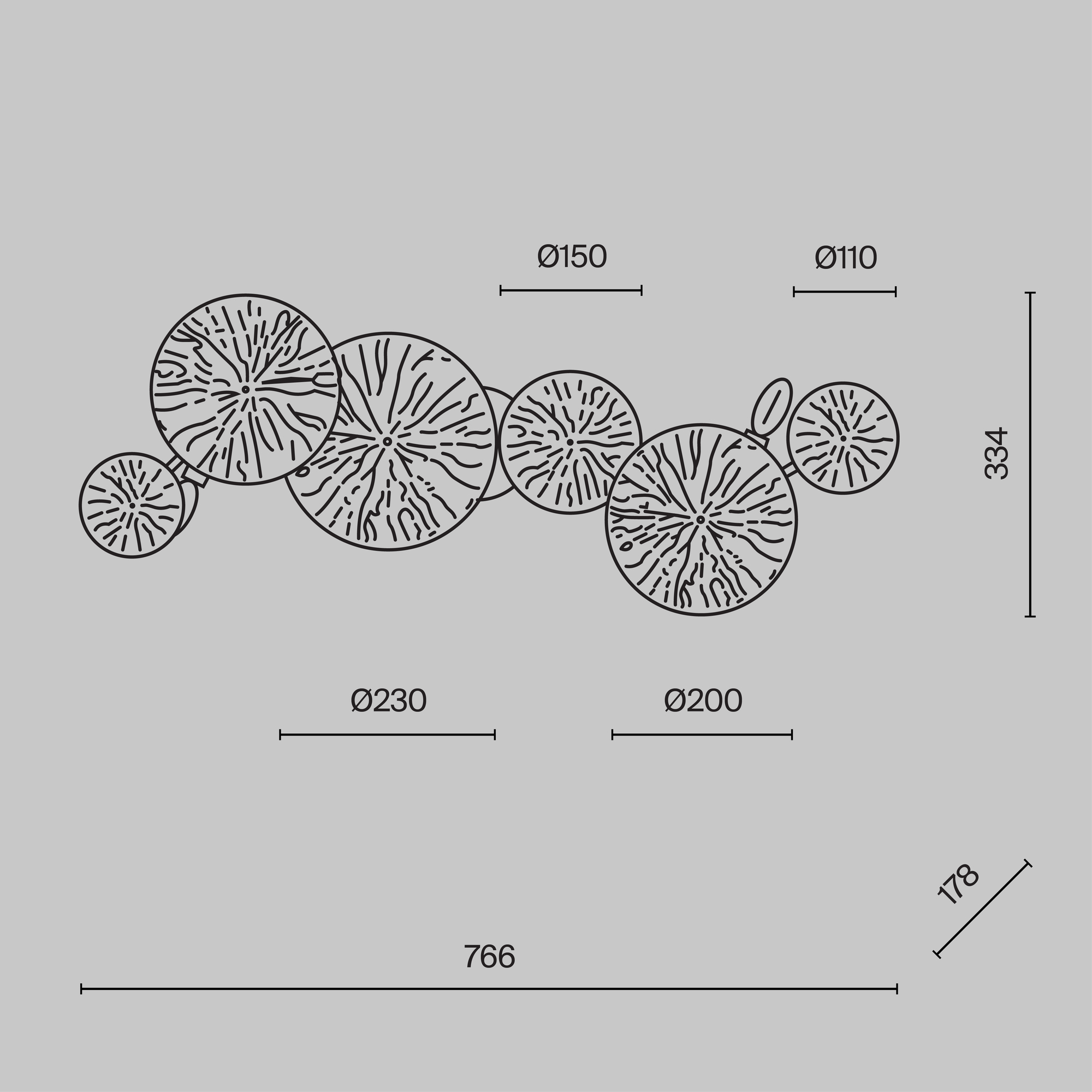 Настенный светильник (бра) Maytoni MOD082WL-04G