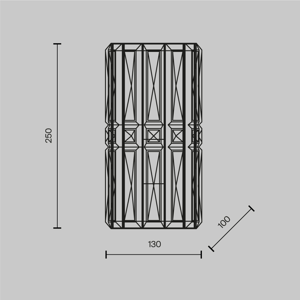 Настенный светильник (бра) Maytoni MOD094WL-01G