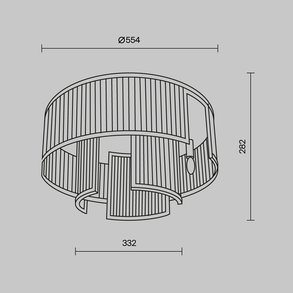 Потолочный светильник Maytoni MOD174CL-06G