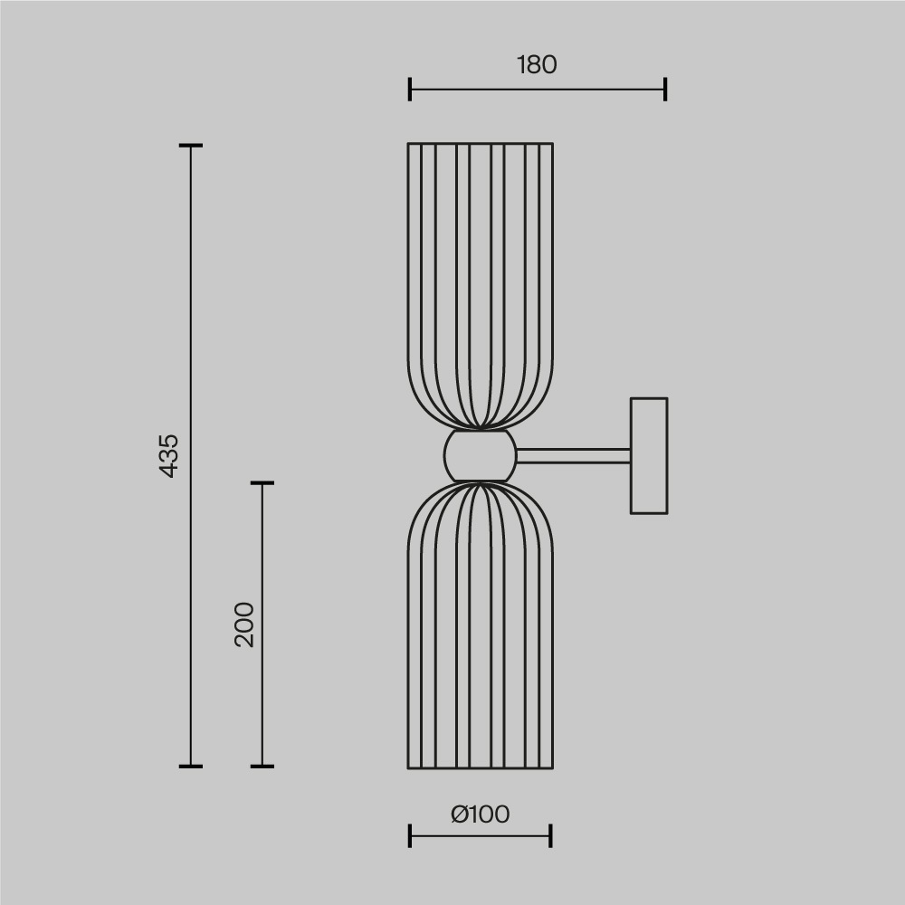 Настенный светильник (бра) Maytoni MOD302WL-02W