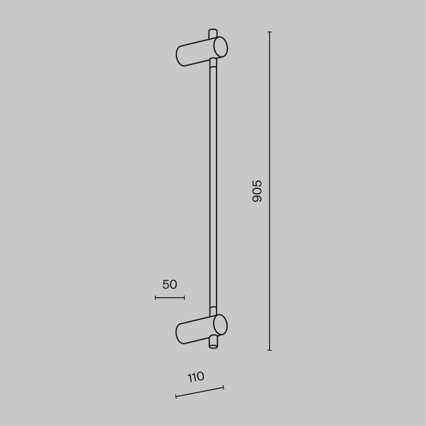 Настенный светильник (бра) Maytoni MOD413WL-L8B3K