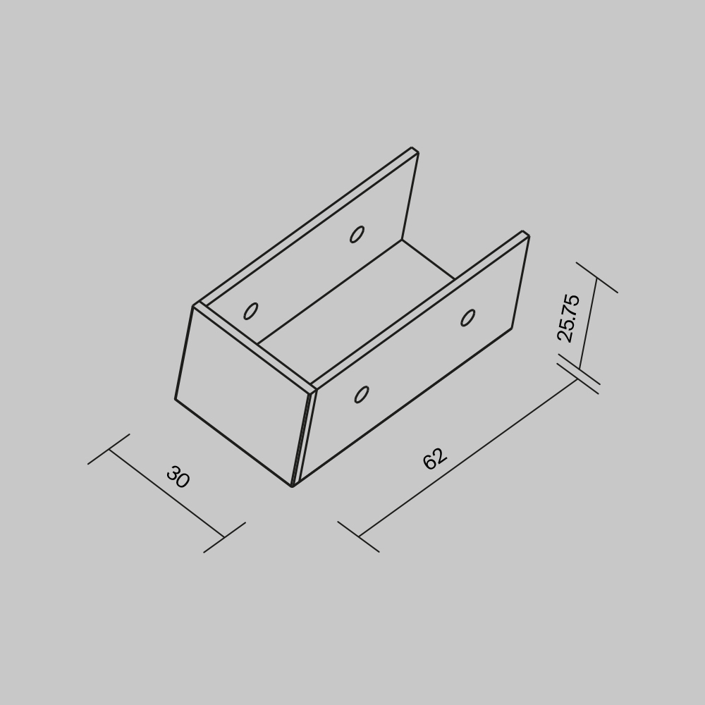 Комплектующие для профиля Outdoor O-TR001-EC
