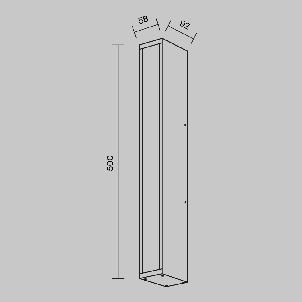 Настенный светильник (бра) Outdoor O571WL-L20B3K