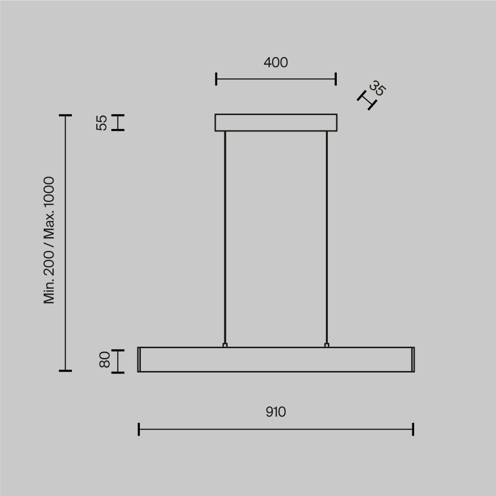 Подвесной светильник Technical P010PL-L23W4K