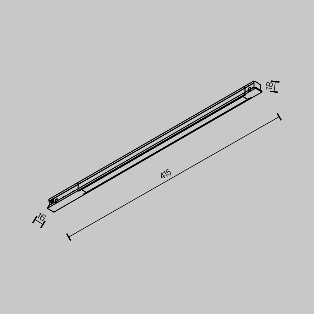 Трековый светильник Technical TR231-2-10W3K-B