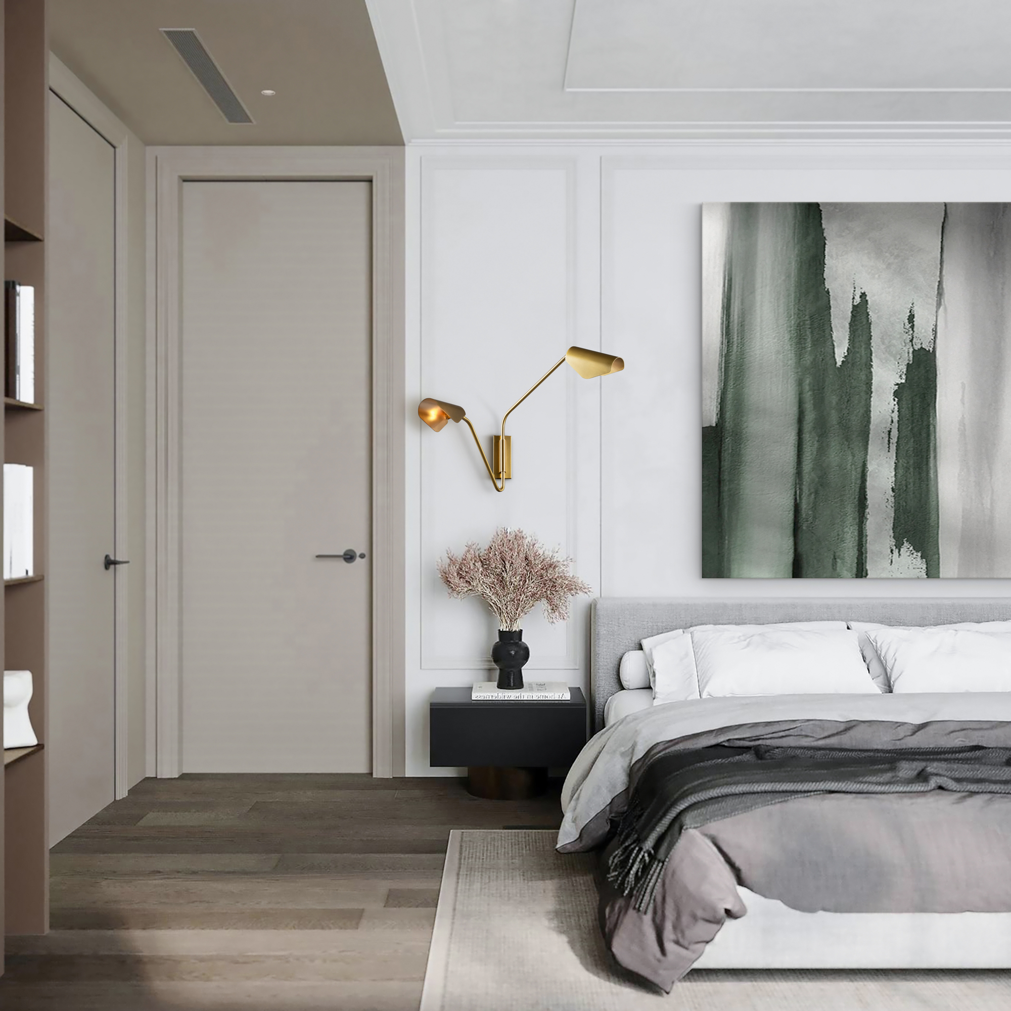 Настенный светильник (бра) Maytoni MOD417WL-02BS